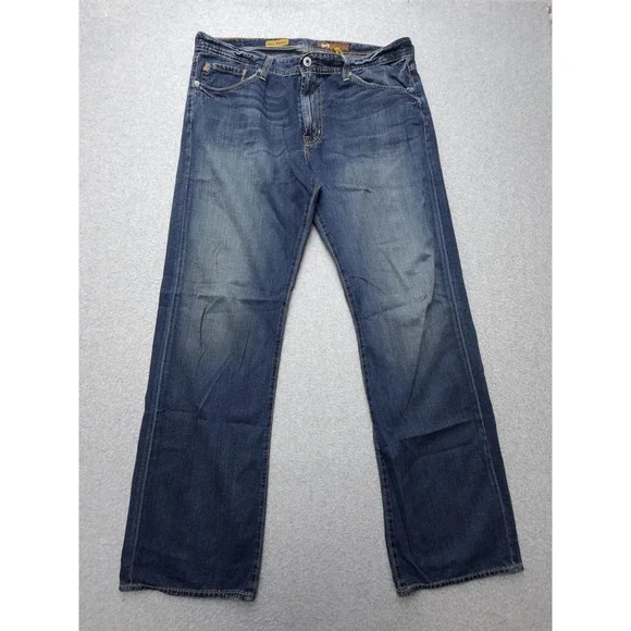 AG Adriano Goldschmied The Hero Jeans Mens 36x32 Medium Wash Relaxed Straight