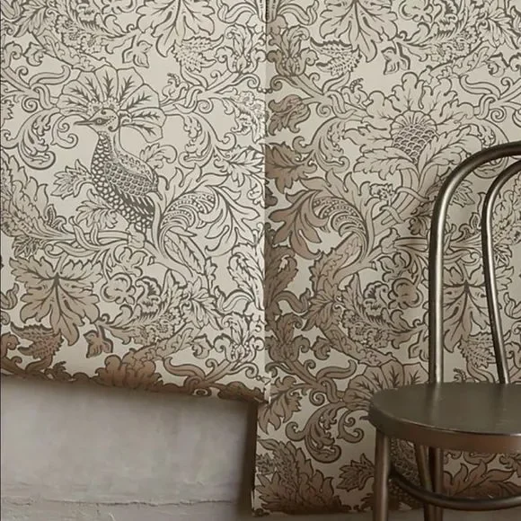 Cole Son Bird tan gold taupe (mauve) Wallpaper