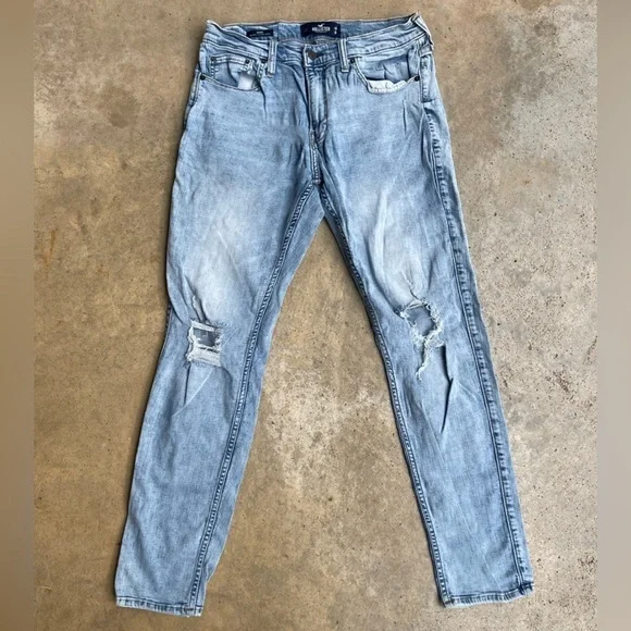 Dark washed Hollister skinny advanced stretch jeans