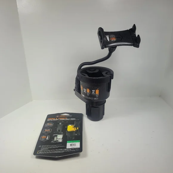 Black Large Drink And Phone Mount