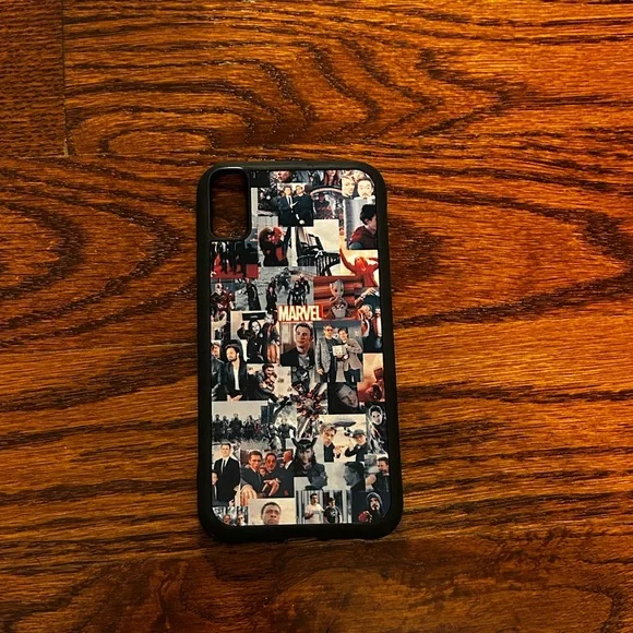Marvel Character Collage Phone Case - Black and Red
