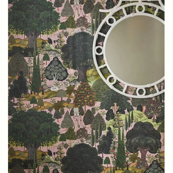 New Anthropologie MINDTHEGAP Jardin Sauvage Dog Landscape Wallpaper Mural