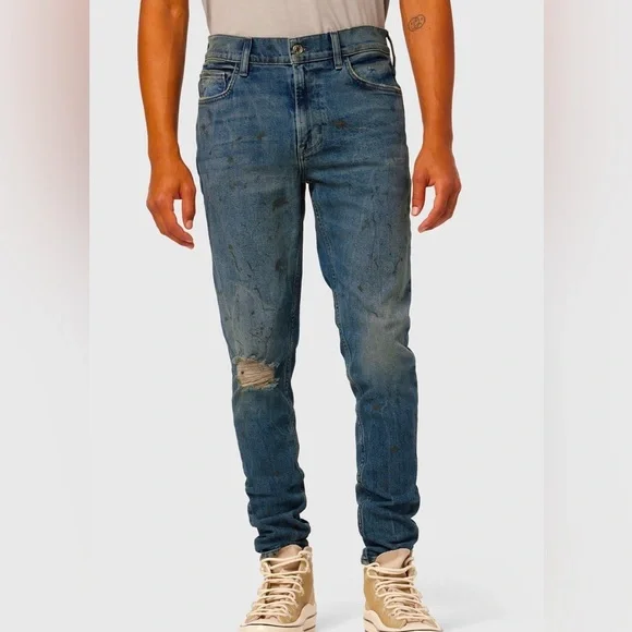 🆕 NWT Hudson Jeans Men’s 33 Zack Fit in Blue (gallery) Denim