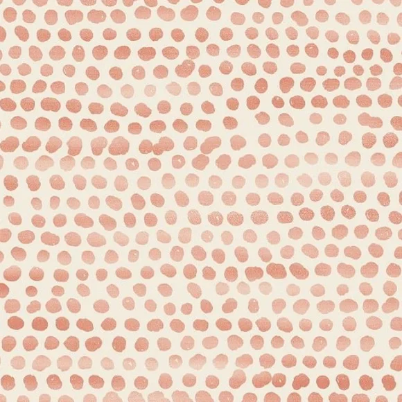 Tempaper Self-Adhesive Wallpaper, Moire Dots Coral MD10580