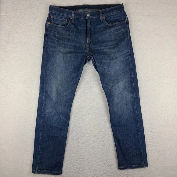 Levi's 512 Jeans Mens 38x32 Blue Slim Taper Fit‎ Dark Wash Denim