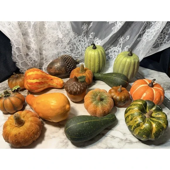 VTG 16PC Fall Vegetable Realistic Look (P2933)