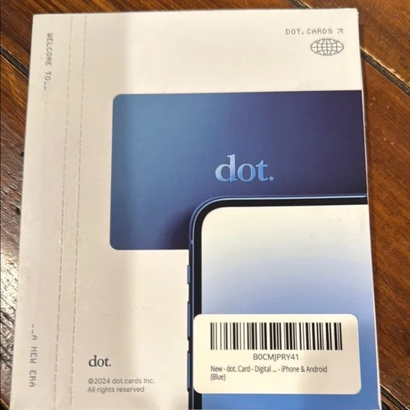 Dot Digital Card - Blue