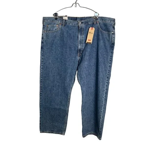 NWT‎ Levi's 505 Regular Jeans Medium Wash Men's 50x29