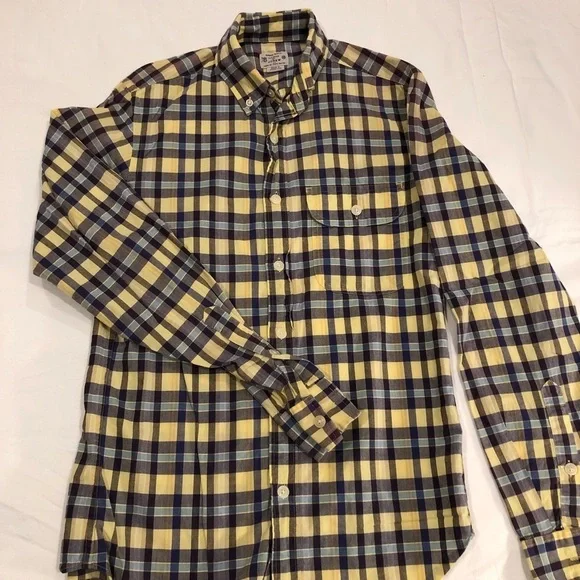 J. Crew Madras Plaid Long Sleeve Button Down