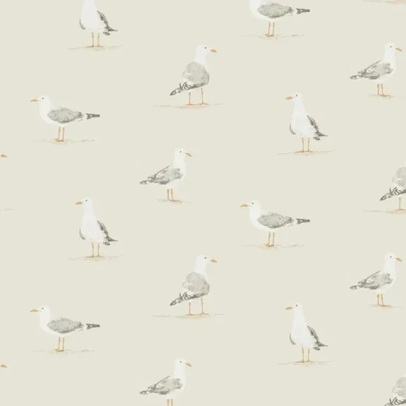 2 Sanderson SHORE BIRDS WALLPAPER rolls in Driftwood