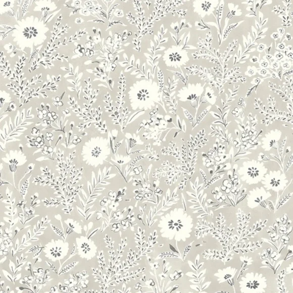 Chesapeake Delphine Agathon Taupe Floral Wallpaper