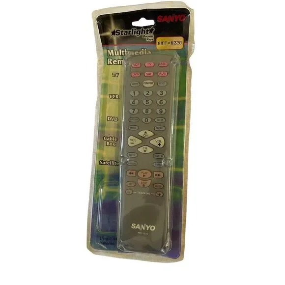 Sanyo Starlight Rmt U220 Multimedia Remote Backlit Keys