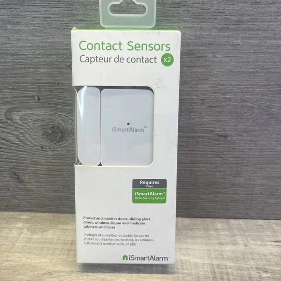 iSmartAlarm DWS3 Contact Sensors Pack Of 2 Wireless Door or Window Sensor