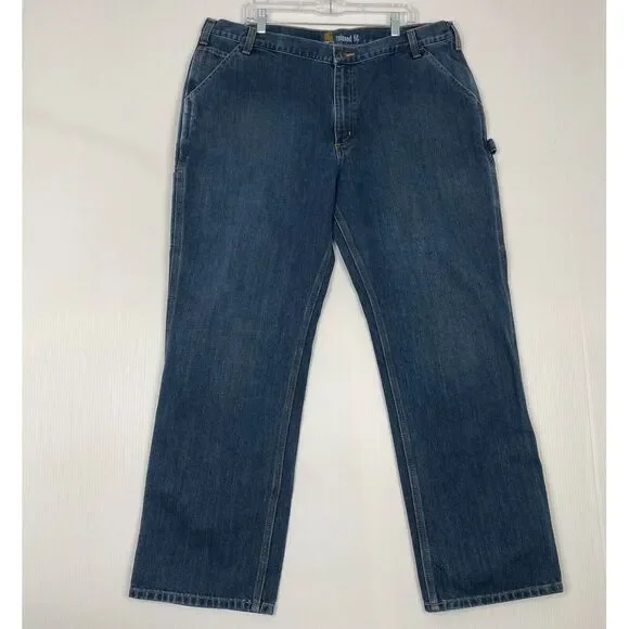Carhartt‎ Workwear Denim Jeans Size 42X32 Mens Relaxed Fit Work Pants Carpenter