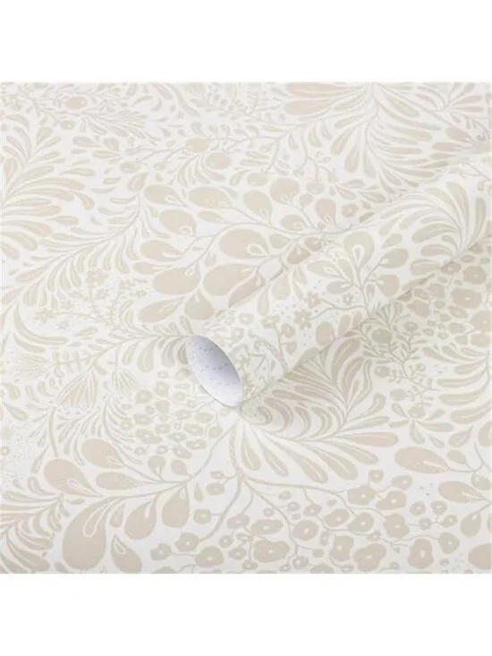 Peel Stick Wallpaper Boho Floral Removable Beige Self Adhesive Vinyl Wall Roll