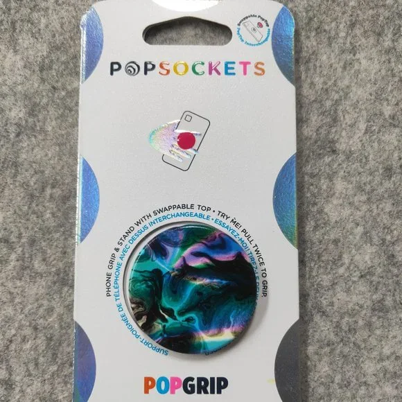 Oil Agate Popsockets Single Grip & Stand Universal Phones and Tablet Holder