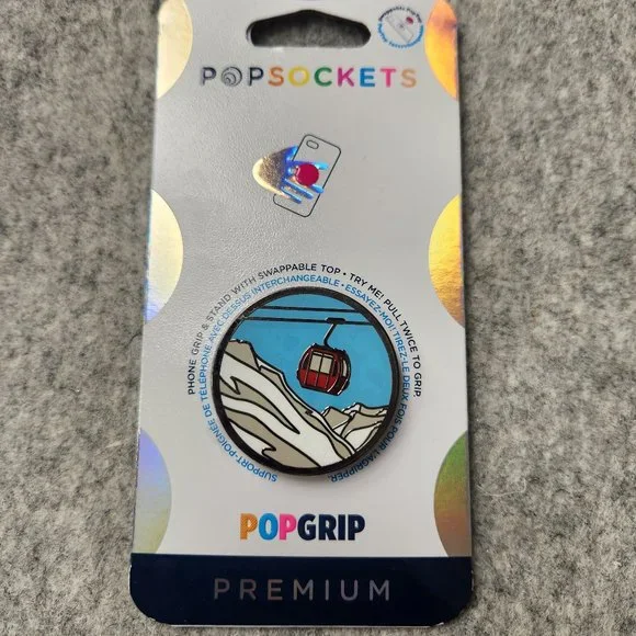 Enamel Vintage Gondola Premium Popsockets Single Grip & Stand Phones Holder