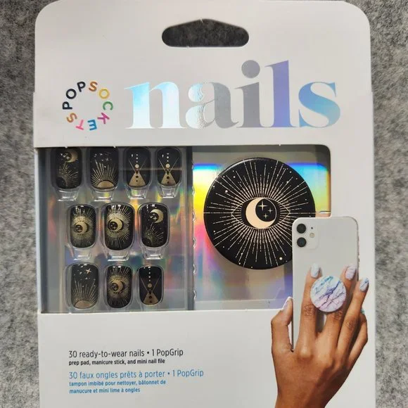All Seeing PopSockets 30Gel Nails & Matching PopGrip