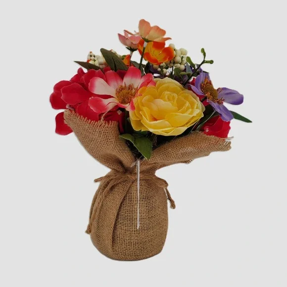 Sonoma Goods For Life Summer Garden Artificial Floral‎ Bouquet Burlap 11SNDDWB29