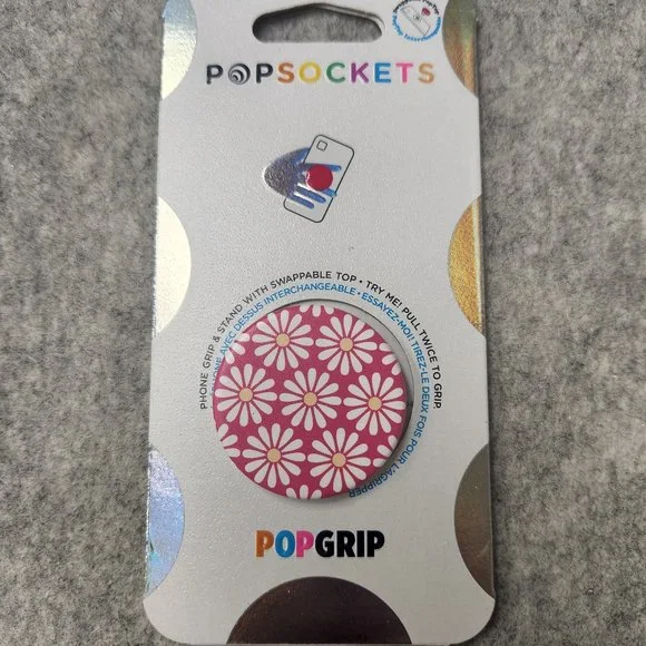Daisy Mod Pink Popsockets Single Grip & Stand Universal Phones and Table…
