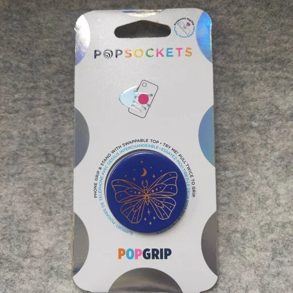 Vibey Butterfly Popsockets Single Grip &Stand Universal Phones and Tablet Holder