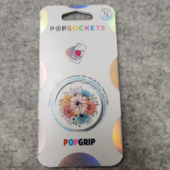 Boho Floral Popsockets Single Grip & Stand Universal Phones and Tablet Holder