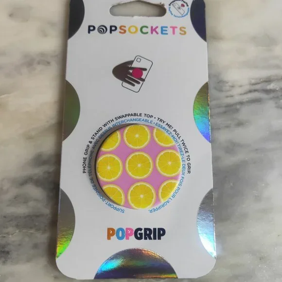 Pink Lemonade Slices Popsockets Single Grip & Stand Phones and Tablet Holder