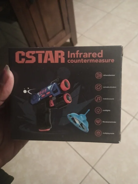 Infrared Countermeasure Toy Blaster - Black & Red