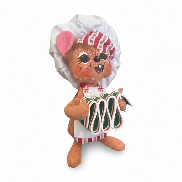 Annalee 2010 Christmas Ribbon Waves Chef Mouse 6