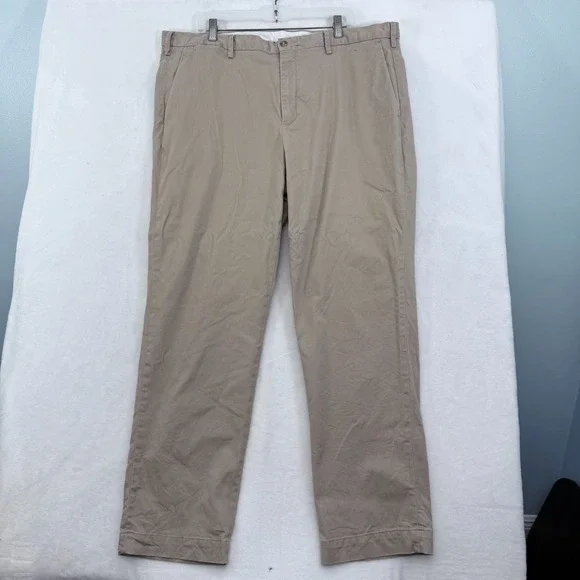 Polo Ralph Lauren Pants Mens 40x32 (38x28) Beige Stretch Straight Fit Casual