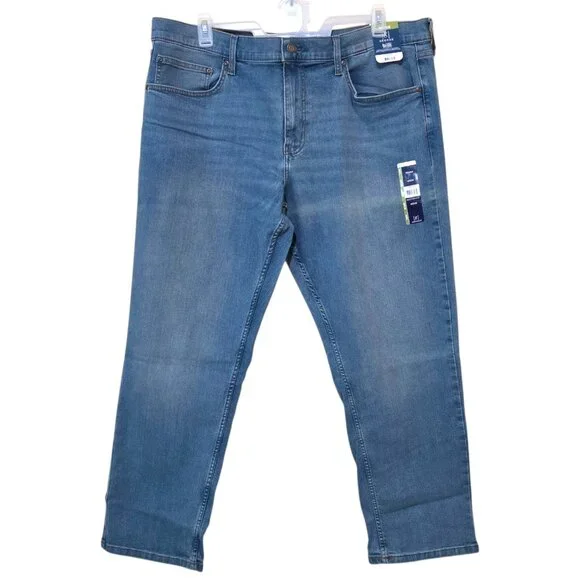 George Relaxed Fit Straight Leg Mens Jean Stretch Denim Size 40x32, 42x30