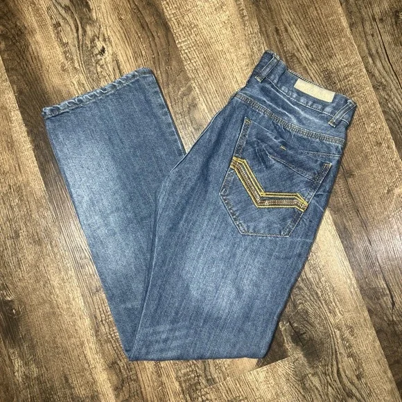 FUSAI YTK Straight Leg Jeans Mens Sz 32/32 Medium Wash Denim 1997‎