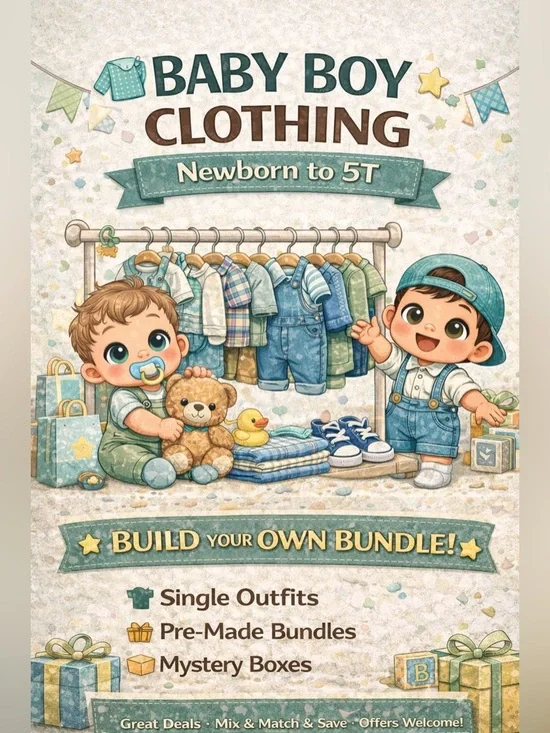 ⭐ Baby Boy Clothing | Curate Your Own Bundle & Save ⭐
