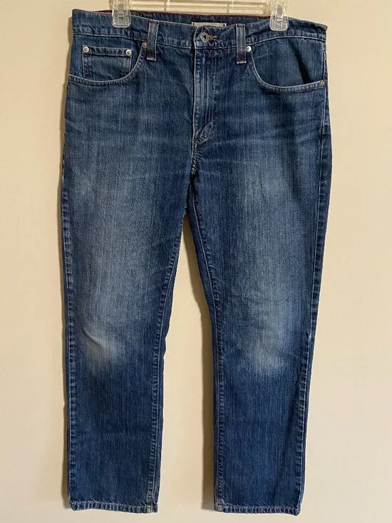 L.L. Bean Jeans Men's 34x30 Blue Standard Fit 1912 Denim Straight Leg Casual