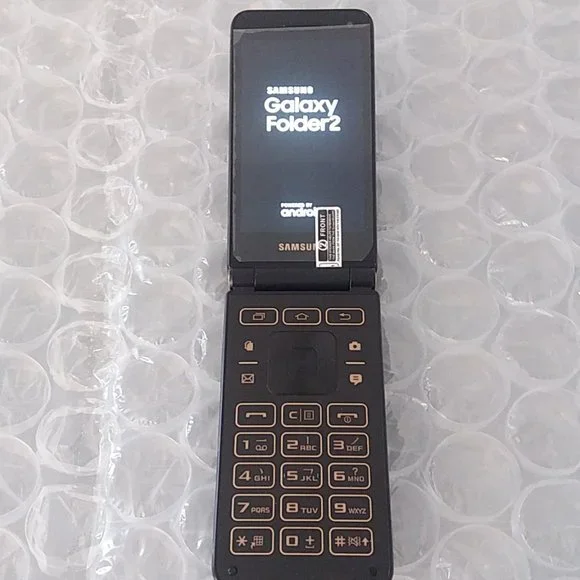 Samsung Galaxy Folder 2 SM-G1650 16GB 2GB RAM Dual SIM Flip Phone - Black