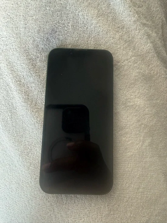 Apple Black iPhone with Edge-to-Edge Display