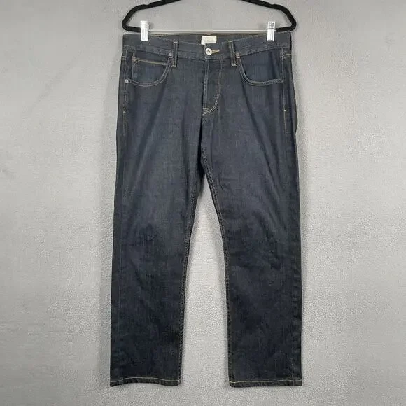 Hudson Jeans Pants Mens 32 Byron Straight Dark Wash Stretch Denim Five Pocket