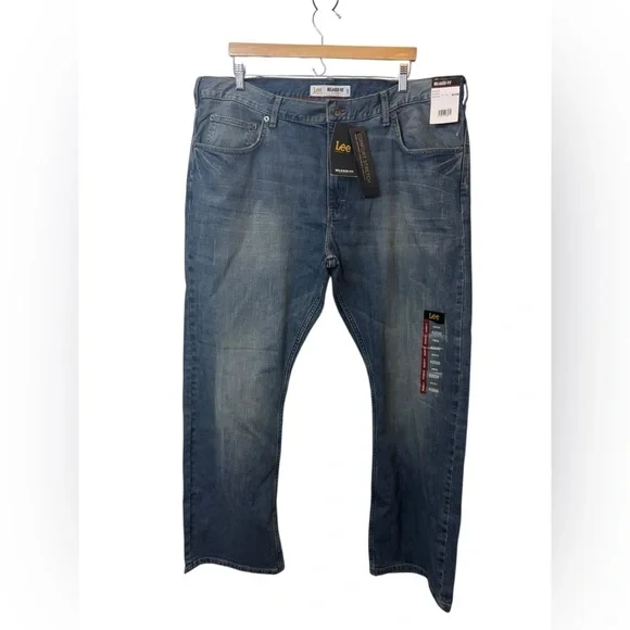 NEW LEE | denim blue jeans relaxed fit bootcut 42X30 42 X 30 modern series