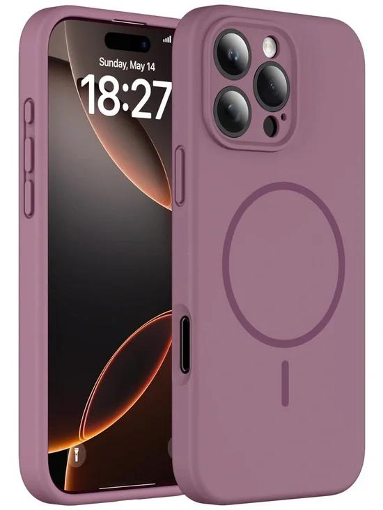 Silicone Magnetic iPhone Case - Dusty Rose