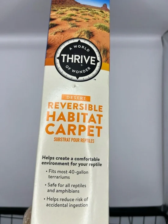 Thrive Reversible Habitat Carpet in Orange and White