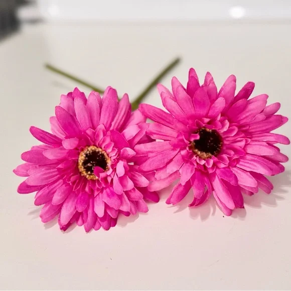 LIFELIKE Hot Pink Gerber Daisy Flowers Floral Home Decor Arrangement Wreath