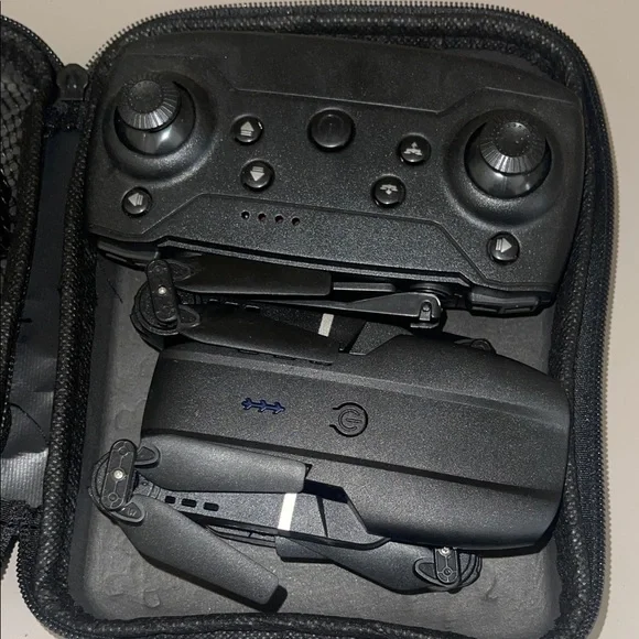 Sleek Black VR Drone with Controller
