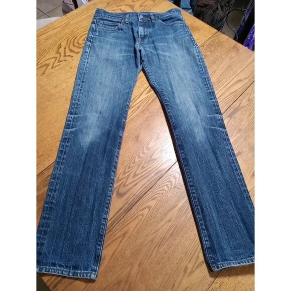 J.CREW Jeans Mens 29 X 32 BLUE SLIM Preowned Used Summer Spring Winter Work