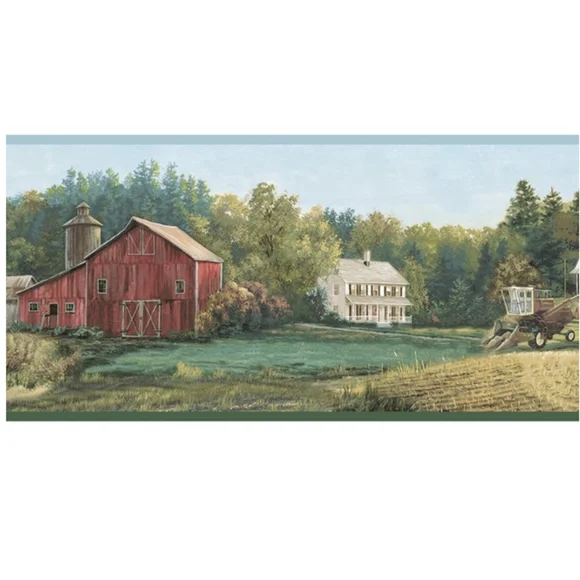 Wallpaper Border Winder Sage Luther's Farm