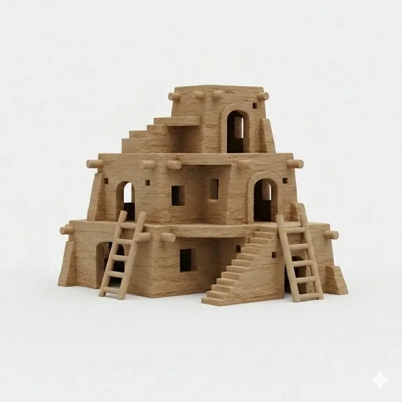 Desert Pueblo‎ Cliff/Cave Dwelling Reptile Hide and Climb