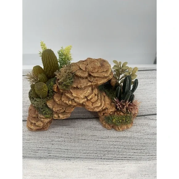Reptile Basking Platform Resin Rock Tank Decor