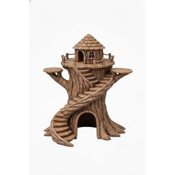 Fantasy Treehouse - Reptile Hide and Climb - Vertical engagement and‎ enrichment