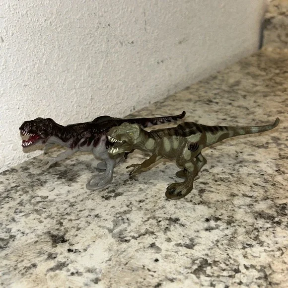 JURASSIC PARK 3 Camo Xtreme 2 Figure Set Hasbro 2001 ‎ T-REX RAPTORS B3