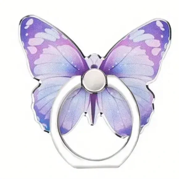 NWT-Butterfly Patterned Phone Ring Stand