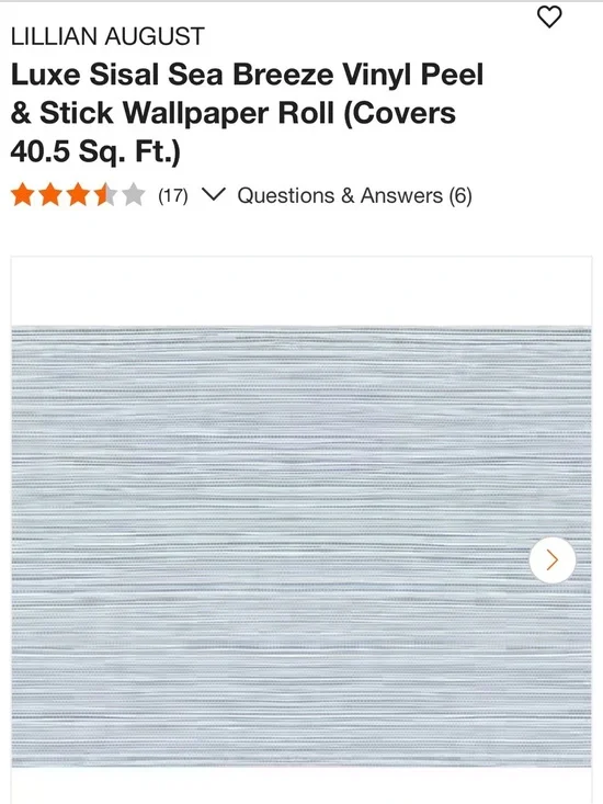 Lillian August Sea Breeze Vinyl Peel & Stick Wallpaper - Light Blue Stripe